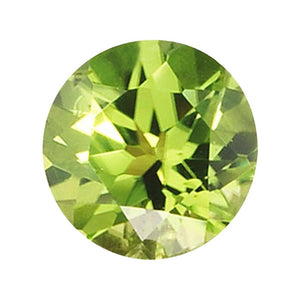 Natural Round Shape Loose Peridot