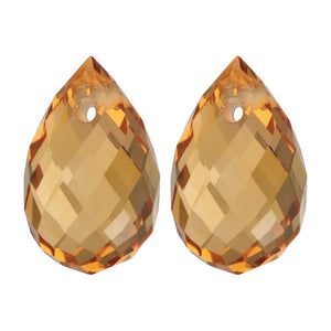 Natural Yellow Citrine Briolette Cut