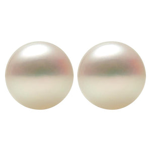 Button Half Drilled White Freshwater Cultured Pearl