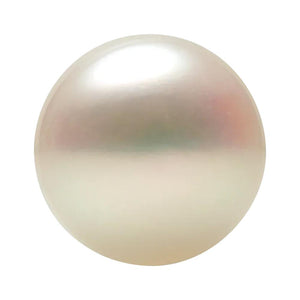 Button Half Drilled White Freshwater Cultured Pearl