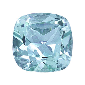 Natural Aquamarine Cushion Cut - (Squarish)