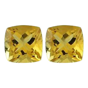 Natural Lemon Citrine Cushion Cut