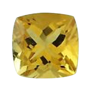 Natural Lemon Citrine Cushion Cut