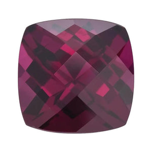 Rhodolite Garnet Cushion Checkerboard Cut