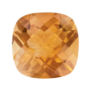 Natural Yellow Citrine Cushion Checkerboard Cut