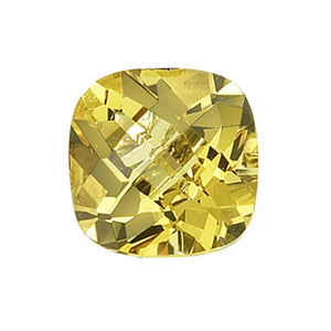 Natural Yellow Beryl Cushion Checkered Cut