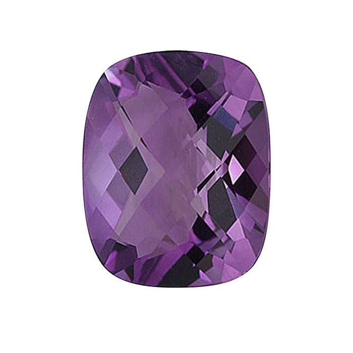 Natural Loose African Amethyst Cushion Checkered - (Elongated)