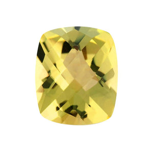 Natural Lemon Citrine Elongated Cushion Checkered Cut