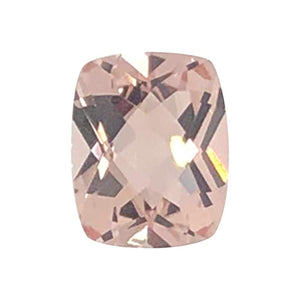 Natural Morganite Cushion Checkered Cut - (Elongated)