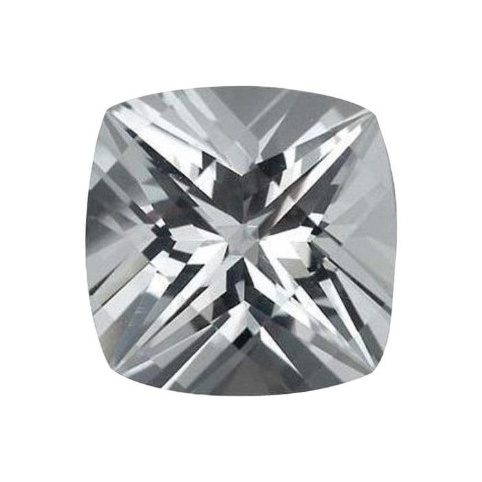 Natural Loose Cushion Checkered White Crystal Quartz