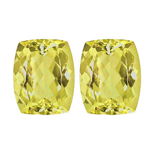 Natural Lemon Citrine Elongated Cushion Cut