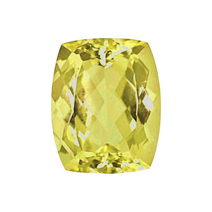 Natural Lemon Citrine Elongated Cushion Cut