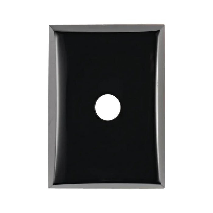 Natural Loose Cushion Bufftop With Hole Black Onyx - (Elongated)