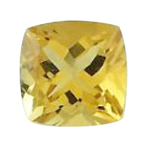 Natural Lemon Citrine Cushion Cut