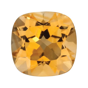 Natural Yellow Citrine Cushion Cut