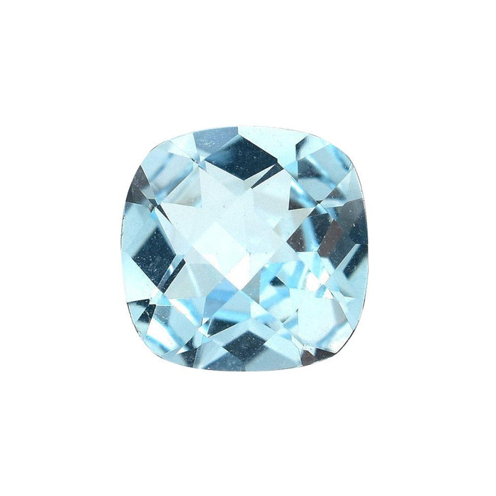 Cushion Checkered Cut Loose Sky Blue Topaz