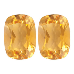 Natural Yellow Citrine Cushion Cut - (Elongated )