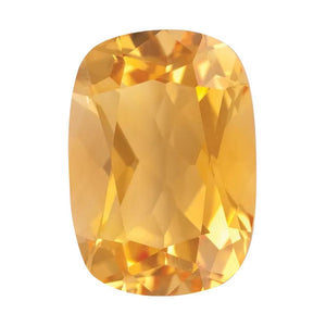 Natural Yellow Citrine Cushion Cut - (Elongated )