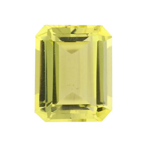 Natural Lemon Citrine Emerald Cut