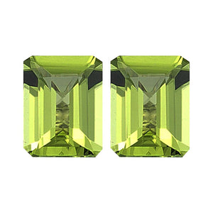 Natural Emerald Cut Loose Peridot