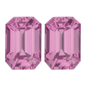 Natural Emerald Faceted  Loose Pink Sapphire