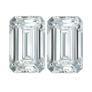 Natural Emerald Cut GHI Color Loose White Diamond