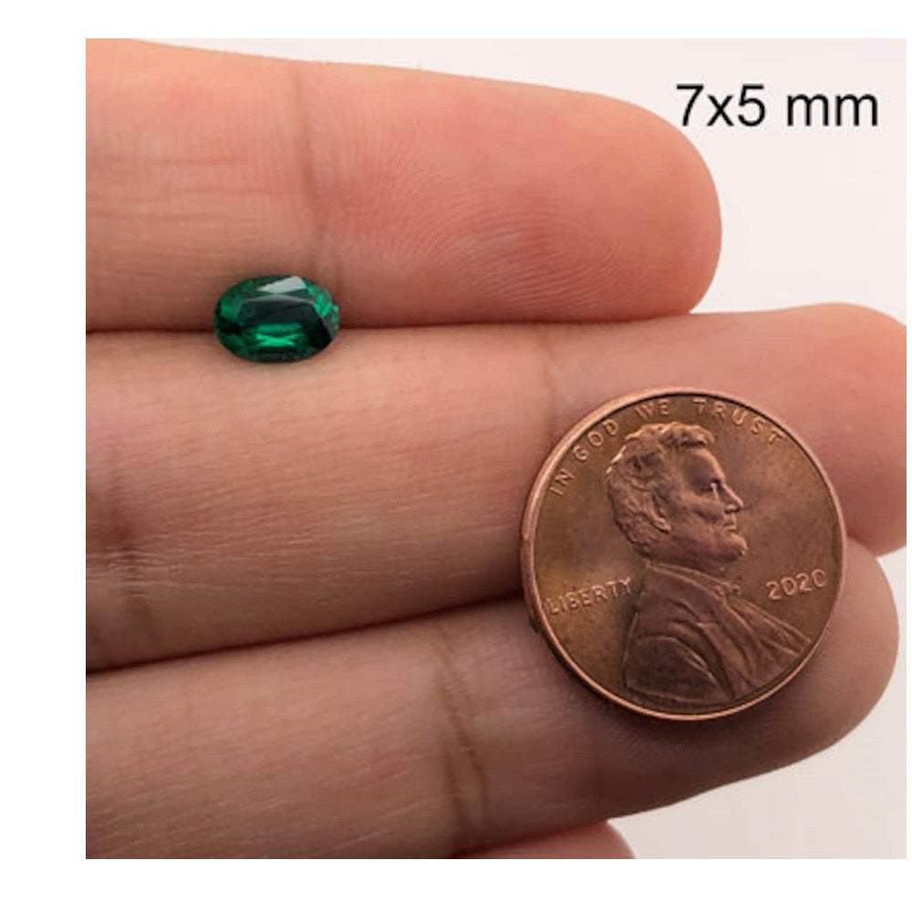 7x5MM (Weight range -0.55-0.60 cts each stone)
