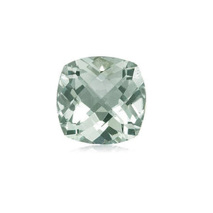 Natural Loose Green Amethyst Cushion Checkered Cut