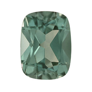 Lab Grown Green Tourmaline Spinel Cushion Cut - (Elongated )