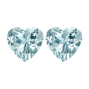 Natural Aquamarine Heart Cut