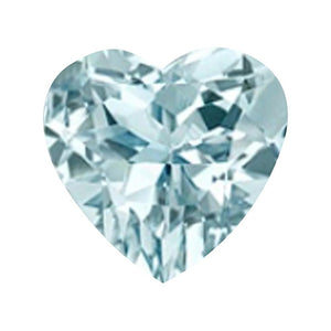 Natural Aquamarine Heart Cut