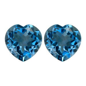 London Blue Topaz Heart Cut