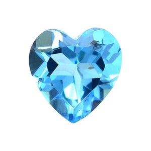 Swiss Blue Topaz Heart Cut