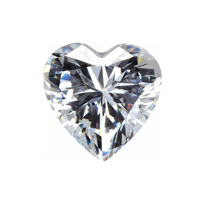 Lab Created Heart White Cubic Zirconia
