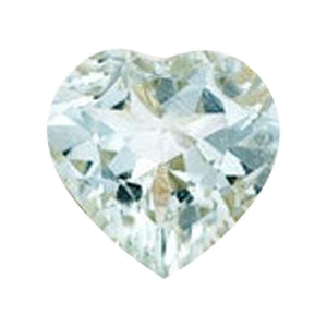 Natural Aquamarine Heart Cut