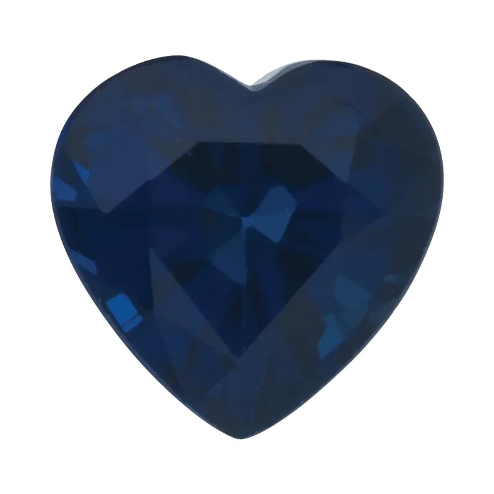 Natural Heart Loose Blue Sapphire