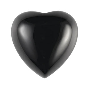 Natural Loose Heart Cabochon Black Onyx