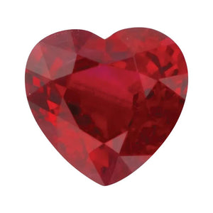 Natural Heart Loose Ruby
