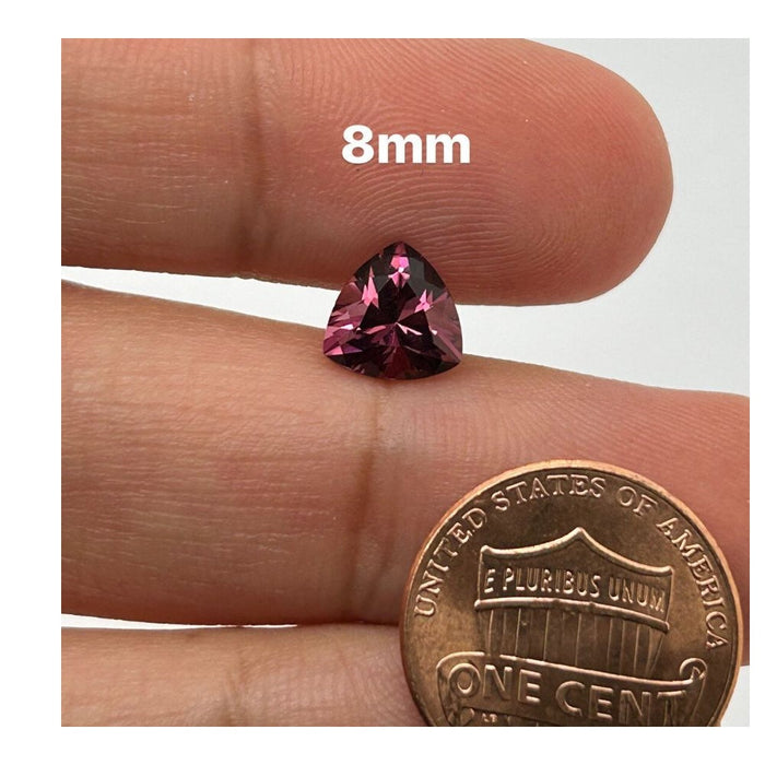 Natural Trillion Loose Pink Tourmaline AA Faceted Gemstone 3x3MM-6x6MM