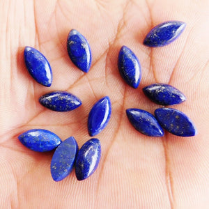 Marquise Shape Natural Lapis Lazuli Cabochon semi Precious Gemstone