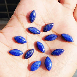 Marquise Shape Natural Lapis Lazuli Cabochon semi Precious Gemstone