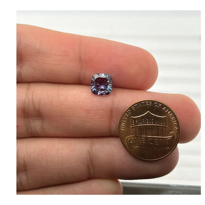 Alexandrite Cushion Concave Cut 7mm