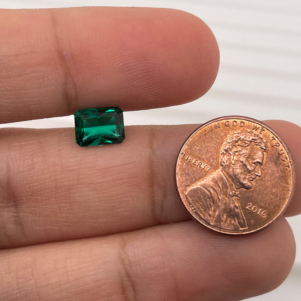 Lab Created Emerald Emerald-Radiant Cut
