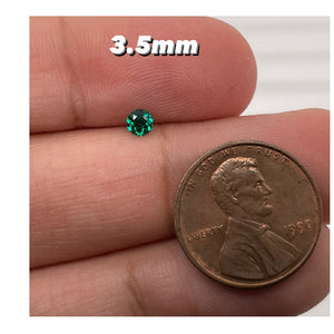 3.5MM (Weight range -0.16-0.19 cts each stone)