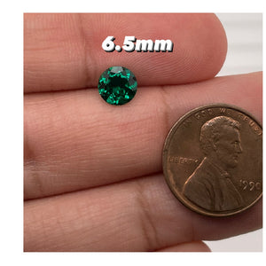 6.5MM (Weight range -1.00-1.25 cts each stone)