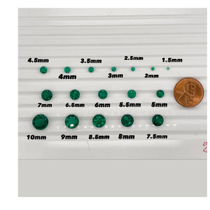 2MM (Weight range -0.03-0.05 cts each stone)