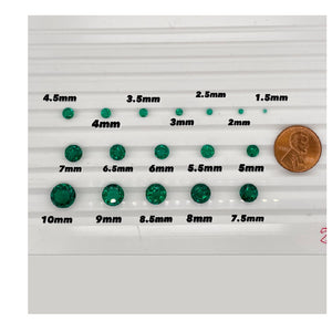 7.5MM (Weight range -1.36-1.67 cts each stone)