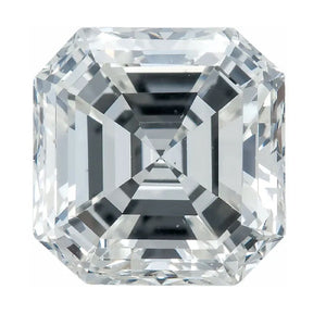 Lab Grown Asscher Cut H-I Color SI1 Clarity White Diamond from 2.2mm-3.5mm