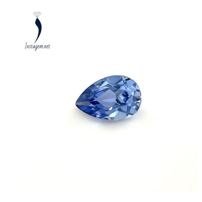 Lab Grown Ceylon Light Blue Sapphire Pear Cut