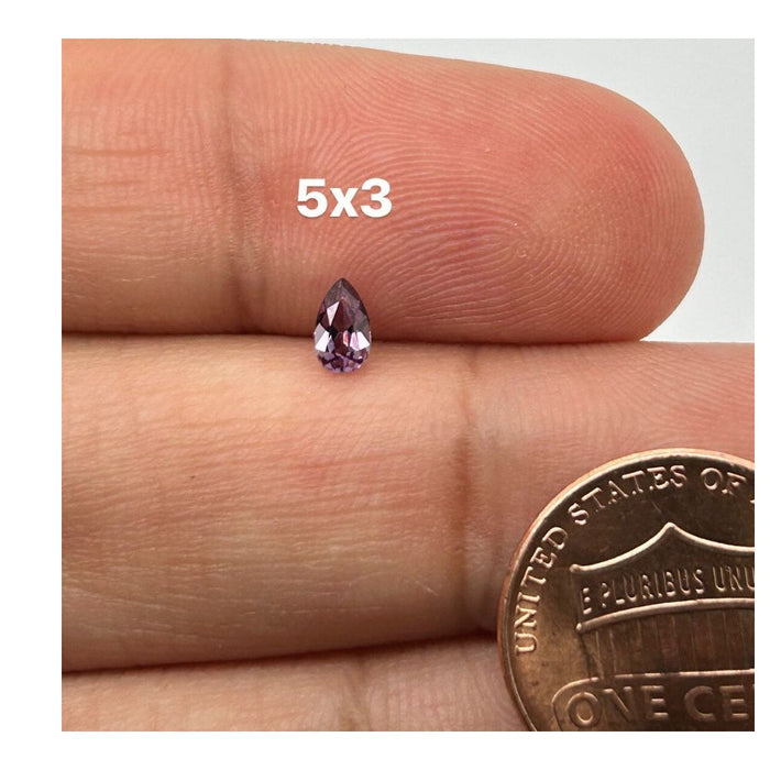 Synthetic Color Change Sapphire Pear Cut AAA Quality 5x3MM- 12x8MM